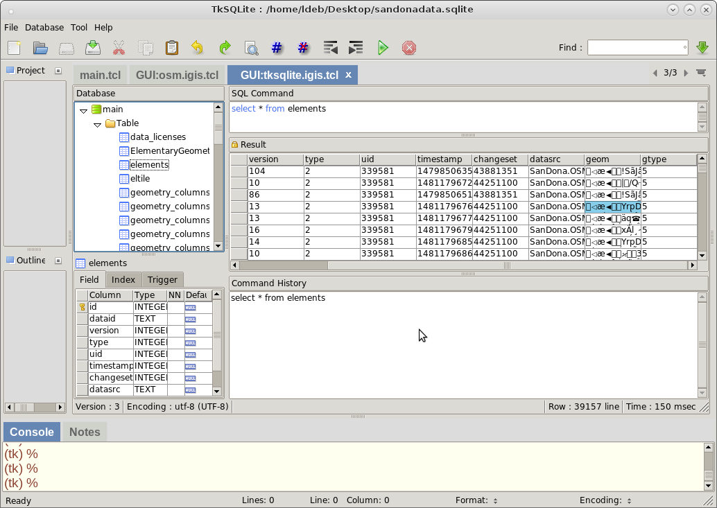 IGIS UI SQLite Manager